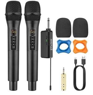 PROZOR Wireless Microphone with Volume Treble Bass Echo Control